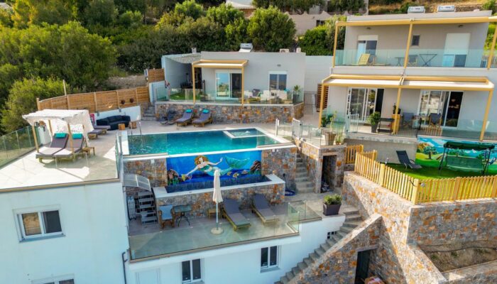 3 Villas Sea View Complex with Pool 6