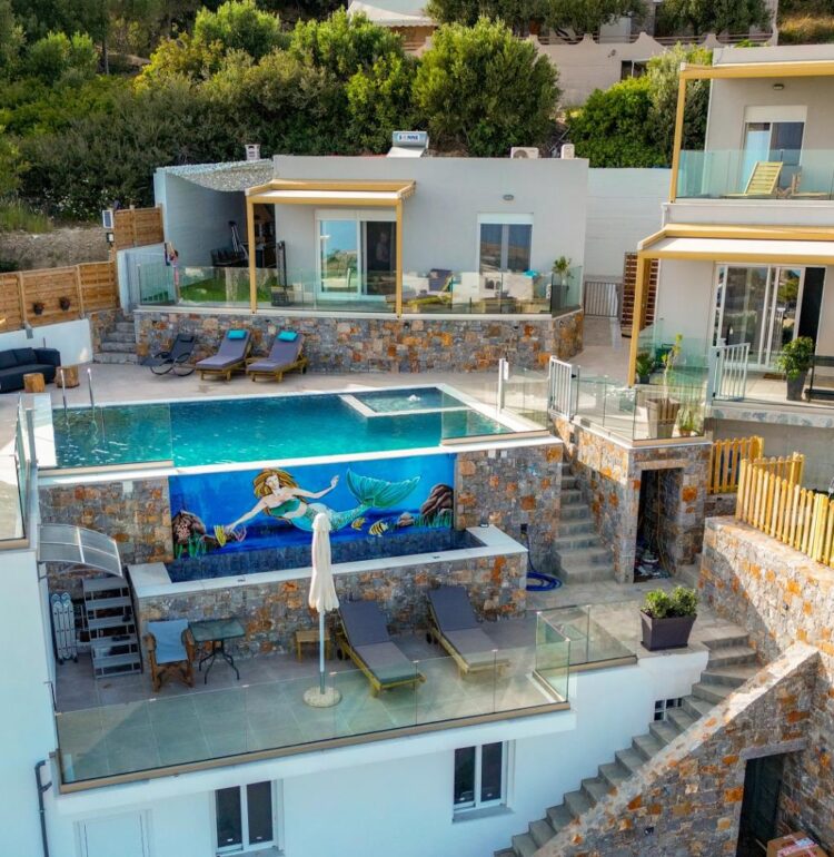 3 Villas Sea View Complex with Pool 6