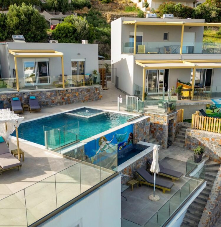 3 Villas Sea View Complex with Pool 7